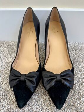 Kate Spade Leather Bow Heels